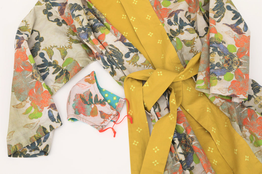 KIMONO : SONG BIRDS COTTON