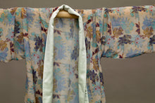 Load image into Gallery viewer, Beautiful, unique silk hand sewn kimono, original print Melissa Koch Fine Arts, bag, belt, slow fashion

