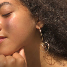 Load image into Gallery viewer, Twisted Gold Hoops
