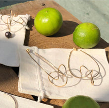 Load image into Gallery viewer, Twisted Gold Hoops
