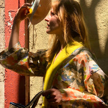 Load image into Gallery viewer, Handmade Cotton Kimon Meli Mask™ Eden Collection slow fashion  shop online
